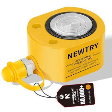 Imagem de NEWTRY Cilindro Hidráulico Macaco Hidráulico Cilindro Hidráulico de Elevação 30T Conector de Cilindro Hidráulico de Perfil Baixo 1,4 cm Mini Macaco Hidráulico de Ram Mini Portátil para Construção de Navios, Ponte, Construção