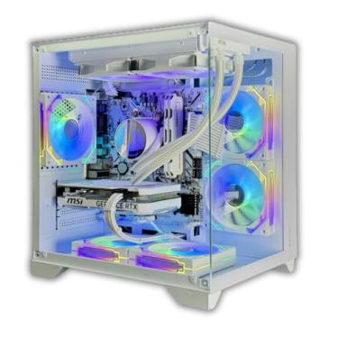 Imagem de PC Gamer Aquario Full White Ryzen 7 5700X | RTX 4060 Branca 8GB | 32GB RAM | SSD 1TB NVMe | Water Cooler 240mm | Win 11 Pro | Edição Limitada