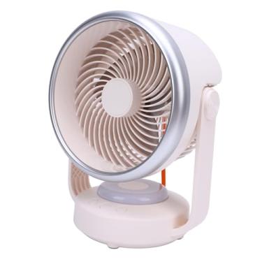 Imagem de Ventiladores de Mesa para o Quarto, a Bateria de Ventilador de Circuito de Ar Automático Operado, Carregamento Tipo C, 4 Velocidades, Com 2 Níveis de Luz de Brilho, para Casa,