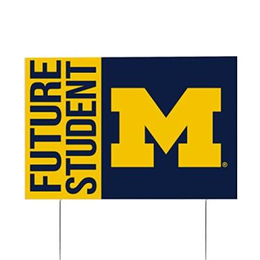 Imagem de Desert Cactus University of Michigan Wolverines 30,5 x 45,7 cm Novo Estudante Celebração Quintal Sinal Expositor de Gramado Exterior com Estacas (Placa de graduação 4)