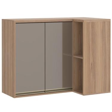 Imagem de Armário Aéreo De Canto 2 Portas Reto Luciane Yara - 1314 Vanilla/graff