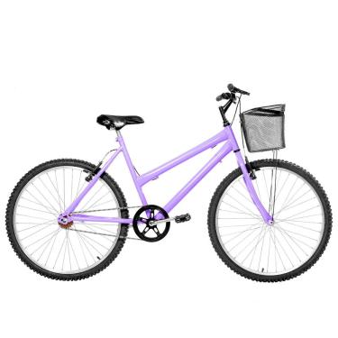 Imagem de Bicicleta Feminina Aro 26 Mtb Alumínio Natural Cor Lilás