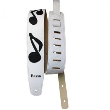 Imagem de Correia Basso Nm Branco C-nota Musical Preto