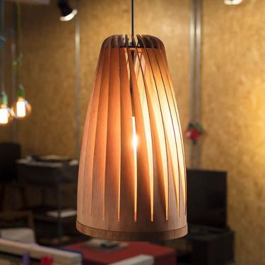 Imagem de Lustre Pendente Em Madeira - Moca - 2908