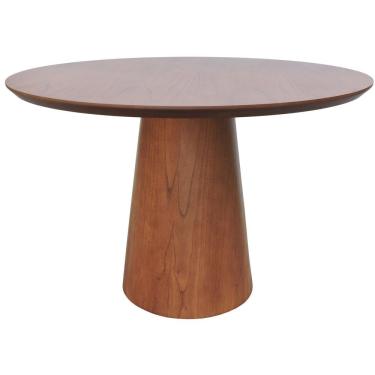 Imagem de Mesa De Jantar Base Cone Laminado Cinamomo Amêndoa Tampo 150 Laminado Envernizado Cinamomo