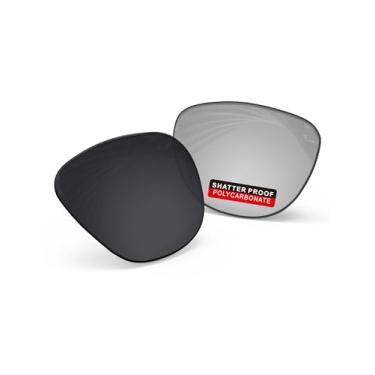 Imagem de iLikeo Lentes de reposição PRO+ policarbonato não polarizadas para óculos de sol Oakley Frogskins OO9013 - Cinza fotocromático-azul bloco de luz