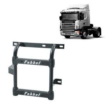 Imagem de Escada Plataforma p Scania R124 2002 2003 2004 2005 - Preta - Fabbof