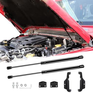 Imagem de BESTAOO Suportes De Elevação Do Capô Dianteiro Para 2018-2024 Jeep Wrangler Jl Gladiator Jt Acessórios, Amortecedores, Molas A Gás, Amortecedores, Pacote Com 2