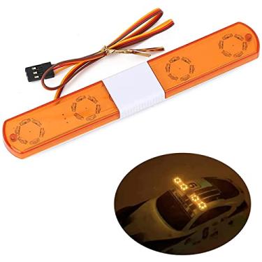 Imagem de WONFAST Luz De Alarme Para Carro Rc, Barra Noturna Led Multifuncional Polícia, Lâmpada Flash Compatível Com Modelos 1/8, 1/10, 1/12 E 1/24 Hsp Trx4 Tamiya Cc01 Axial Scx10 (145 Mm - Amarelo)