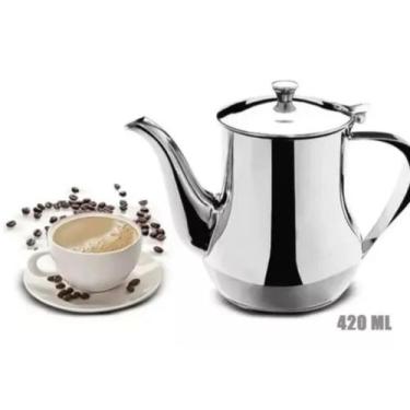 Imagem de Bule em Aço Inox para Café Chá ou Leite 420ml - Top Chef