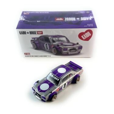 Imagem de Diecast Model Car Compatible with Kaido House x Mini GT 1:64 Nissan Skyline 2000GT-R (KPGC10) Kaido Works V1 Silver Limited Edition KHMG165