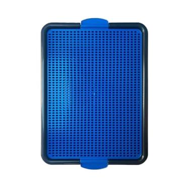 Imagem de Tapete Higiênico para Cães - Absorção Rápida, Antiodor e Lavável | Banheiro Sanitário Portátil com Superfície Antiderrapante para Filhotes e Cães Idosos(Azul)