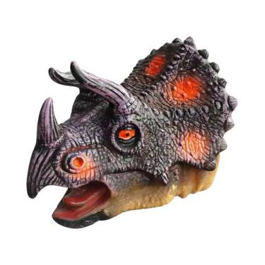 Imagem de Fantoche De Mão Dinossauro Infantil, Brinquedo Macio Para Desenvolvime