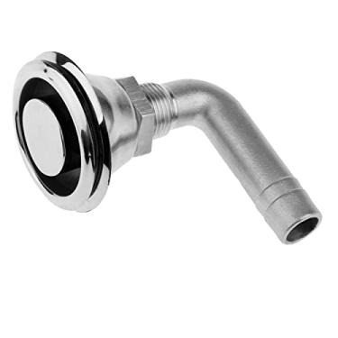 Imagem de Boat Fuel Tank Vent Stainless Steel 316 Marine Flush Mount Thru-Hull Fuel Gas Tank Vent with Mounting Gasket Hardware (Angle)