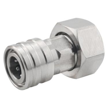 Imagem de CHENJIN Conversor de mangueira de jardim lavadora de alta pressão adaptador de aço inoxidável 3/4 a 1/4 bocal de limpeza de carro conversor de mangueira para conexão de lavadora elétrica bocal de