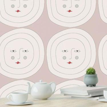 Imagem de Papel de Parede Adesivo Lua Faces N019063 0,58x3M - Adesivo BR