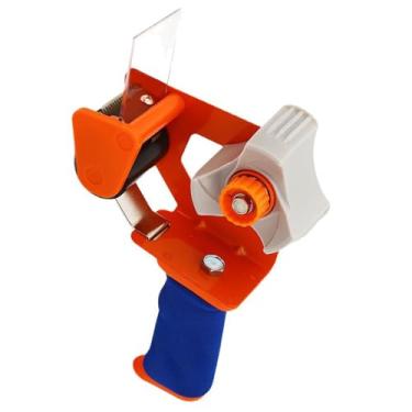 Imagem de predolo Dispensador de fita manual com pega confortável, portátil, prático e resistente, para embalagens de papelão e caixas de garagem
