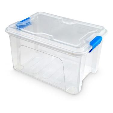 Imagem de Caixa Organizadora Multiuso C/ Trava 20 L Transparente - USUAL UTILIDA