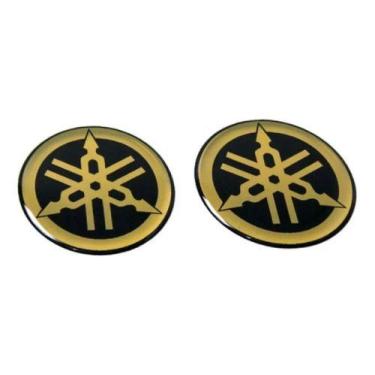 Imagem de Adesivo Resinado Logo Tanque Compatível Yamaha Dourado 6,0 F - SPTS