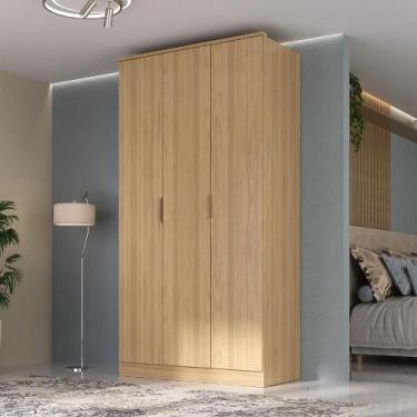 Imagem de Guarda Roupa Solteiro 1,20m c/ 3 Portas de Abrir 100% MDF - Mambel Q, 