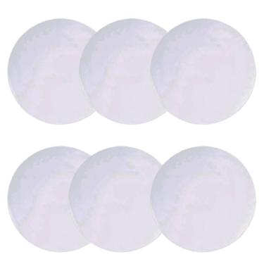 Imagem de Kit 6 Pratos para Pão Porcelana Tramontina Sophia 16cm Branco Cupê Mesa Jantar