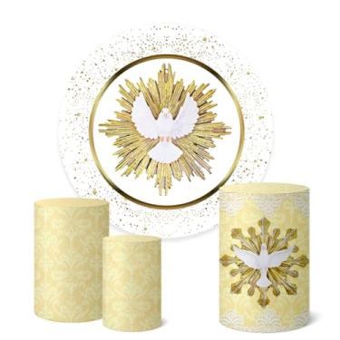 Imagem de Trio Capas Cilindro + Painel Redondo 1,50m Batizado (K1BTZ006)