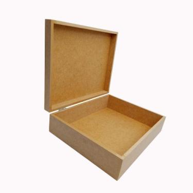 Imagem de Caixa Mdf Cru 25x20x7 Cm Sem Fecho Para Decorar Presente - DF Moraes A