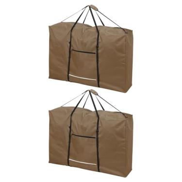 Imagem de PATIKIL Bolsa dobrável de armazenamento de mesa, 2 peças 600D resistente à prova d'água bolsa de armazenamento para cadeira dobrável com alça para cadeira de rodas com gravidade zero, 109 cm C x 73 cm