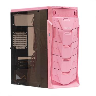 Imagem de Gabinete Gamer Taurus USB 3.0 Rosa LED Vermelho MYMAX