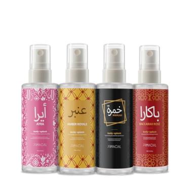 Imagem de Kit Body Splash Árabes 100ml Ayra, Baccarah Rosé, Amber Royale e Khaylah by Primacial