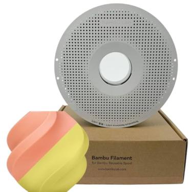 Imagem de Filamento 3d Bambu Lab Pla Glow 1kg 1,75mm Com Carretel Reutilizável Cor Laranja 15300