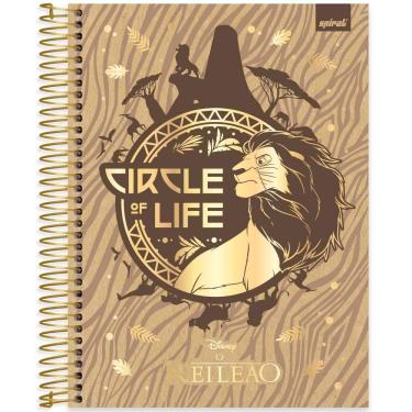 Imagem de Caderno Universitário Capa Dura 10 x 1 160 folhas Rei Leão 2526165 Spiral Rei