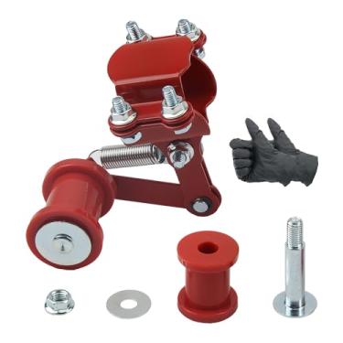 Imagem de PowerMotor Corrente universal ajustador tensor guia mola roda dentada corrente com guia sobressalente substituição para Predator 212 Pit Dirt Bike 4 rodas Go Kart peças de motocicleta vermelho