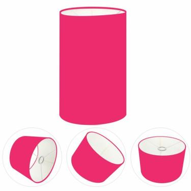 Imagem de Cúpula Abajur Cilíndrica Cp-8002 Ø13x30cm Rosa Pink