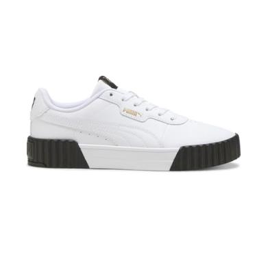 Imagem de PUMA Tênis feminino Carina 3.0 com cadarço casual - branco, Branco, 36