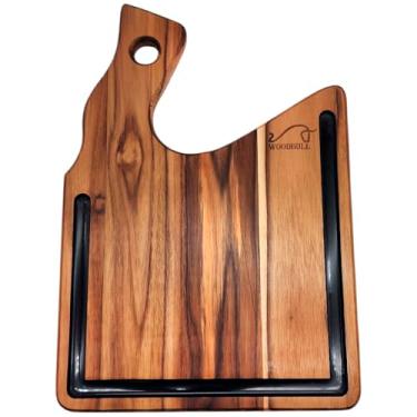 Imagem de Tábua de Corte para Churrasco Life BBQ Supreme, Madeira Nobre e Acabamento Premium, Ideal para Preparar Carnes, Frios e Petiscos com Estilo, Perfeita para Churrasqueiros – WOODBULL.