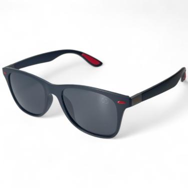 Imagem de Óculos De Sol Unissex Preto Haste Metalica Fortificado Moda Casual Quadrado Hype Praiano Polarizado Protege Uv+ Com Case Rigida, Flanela, Limpa Lentes 25ml, Certificado Solon Glasses