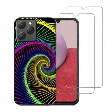 Imagem de DAMONDY Capa para celular Umidigi G9X com 2 unidades, antiderrapante, design abstrato, para meninas, mulheres, silicone macio, fina, feminina, capa protetora à prova de choque - Rotação