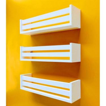 Imagem de Kit 3 Nicho Prateleira Lavanderia Quarto Banheiro Decorativo