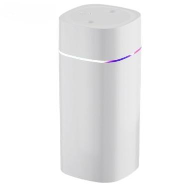 Imagem de Umidificador De Ar Ultrassônico Grande Aromatizador 2 Litros Bicos Dupla Difusor Aromatizador(Branco(600ML))