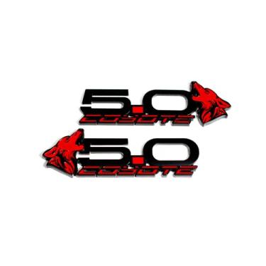 Imagem de NOVIIML ns - V4 Coyote 5.0'' Fender Badges (Pair) - Red, V4-COYFEND-R