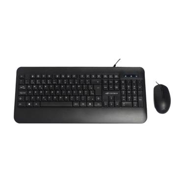 Imagem de Kit Teclado E Mouse Usb C3tech Kt-200bk 2000dpi Abnt2 1.2mt - Preto