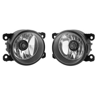 Imagem de Par Farol de Milha Neblina Auxiliar Compativel Citroen Peugeot Renault Fiat Ford Honda Jeep Nissan Mitsubishi Toyota