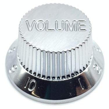 Imagem de Knob Plástico Volume Guitarra Strato PSV-V Cromado - SPIRIT