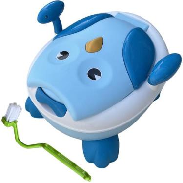 Imagem de Troninho Lorben Infantil Desfralde Penico Portátil Corujinha, Azul
