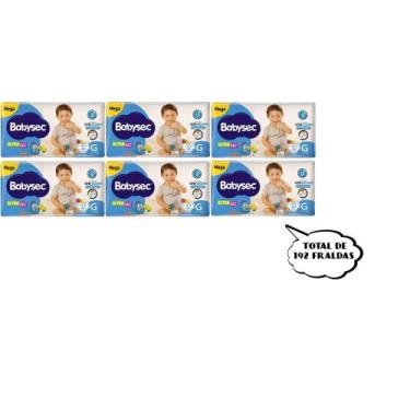Imagem de Fralda Babysec Ultrasec - Tam G - (6 pacotes-32 cada pacote) total de 