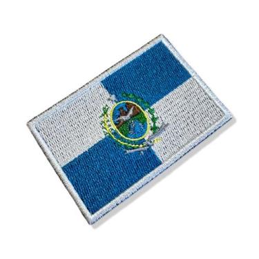 Imagem de BE0136-006 Bandeira Rio de Janeiro Brasil Patch Bordado 7,5x5,0cm - BR
