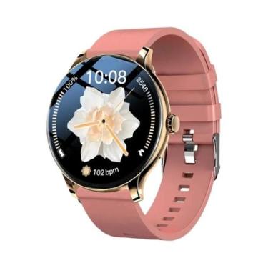 Imagem de Relógio Inteligente Bluetooth Feminino Monitor De Frequência Cardíaca 