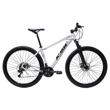 Imagem de Bicicleta Aro 29 Ksw Bike Alumínio Câmbios Shimano 21 Marchas Branco -ad Preto 17