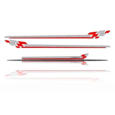 Imagem de Kit Fiat Punto Adesivo Faixa Lateral e Mala - Cromo Sign